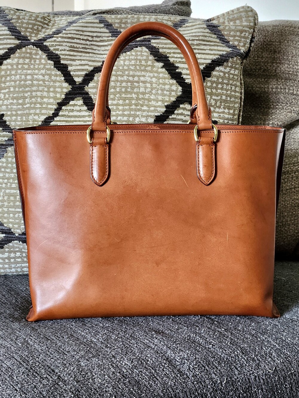 🐎RARE Ralph Lauren🐎 - Heritage Proprietor Leather Tote Bag w/Crossbody Strap - Picture 2 of 13